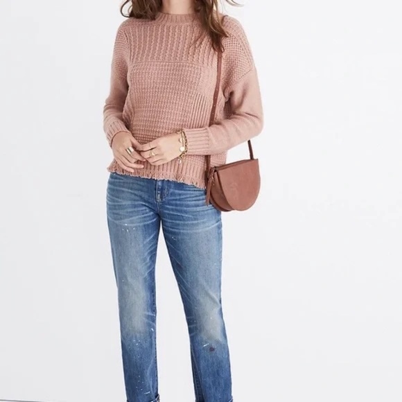 Madewell Wool Blend Stitchmix Pullover Sweater XS - Picture 9 of 9